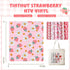 Tintnut Strawberry HTV Heat Transfer Vinyl - 10 Sheets 12 x 10 Inches Patterned HTV Vinyl for T-Shirts Red and Green HTV Iron on Vinyl for Fabrics...