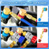 R1234YF to R134A Adapter, 90 Degrees R1234YF to R134A Conversion Adapters, R1234yf Quick Couplers Kit, High/Low Side Quick Coupler R1234YF AC Char...