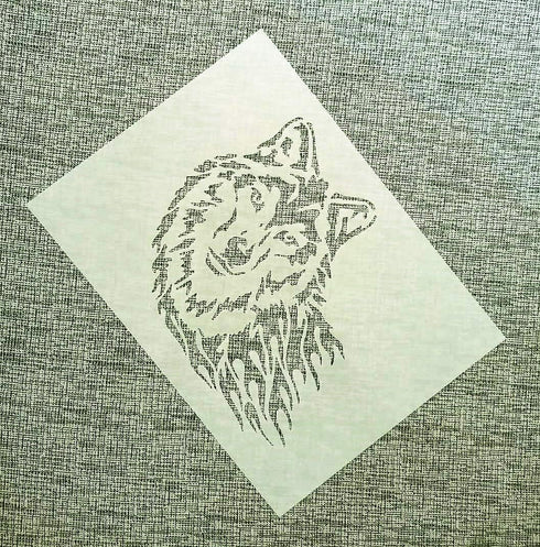 Lion Deer Tiger Wolf Whale Horse Animal Stencils for Painting on Wood, Fabric, Walls, Airbrush + More | Reusable Mylar Template (Wolf)...