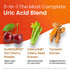 3 in 1 Uric Acid Flush Cleanse – Tart Cherry Extract with Turmeric & Celery Seed Supplement Purge - Feet and Joint Support - 60 Veggie Capsules...