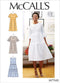 McCall's Patterns McCall's Women's Knee Length Pleated Dress, Sizes 14-22 Sewing Pattern, White...