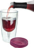 Southern Homewares 10oz Merlot Red Lid Wine Tumbler, 2-Pack – Insulated Double Wall Acrylic with See-Through Cup...