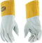 IRONCAT 6130 Deerskin TIG Welder – Pearl/Gold, X-Large, Split Leather, Straight Thumb, Kevlar Construction...