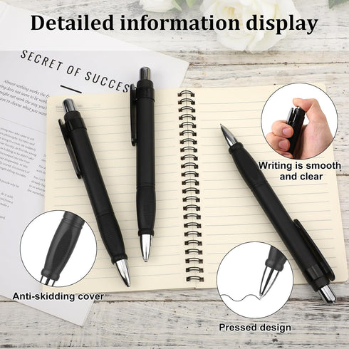 3pcs Big Pens Heavy Pens, 7.87 Inch Smoothly Writing Oversized Weighted Pen Fat Pens Large Giant Writing Tool with Comfortable Sleeve for Arthriti...