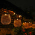 Cooo Solar Lanterns Outdoor Waterproof Hanging Metal Light 1 Pack with Handle, Outdoor Table Lamp Warm White Gardern Lanterns Lights Star Design L...