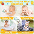 Baby Silicone Teething Toys - 2Pcs Chick and Butterfly Teething Ring Teether Toys Baby Soft Teethers Toddler Teething Chew Toys Keepsake Baby Gift...