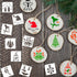 80 Pcs 5 x 5 Inch Christmas Stencils for Painting on Wood, Reusable Merry Christmas Ornament Stencils Snowflakes Holiday Stencils DIY Craft Templa...