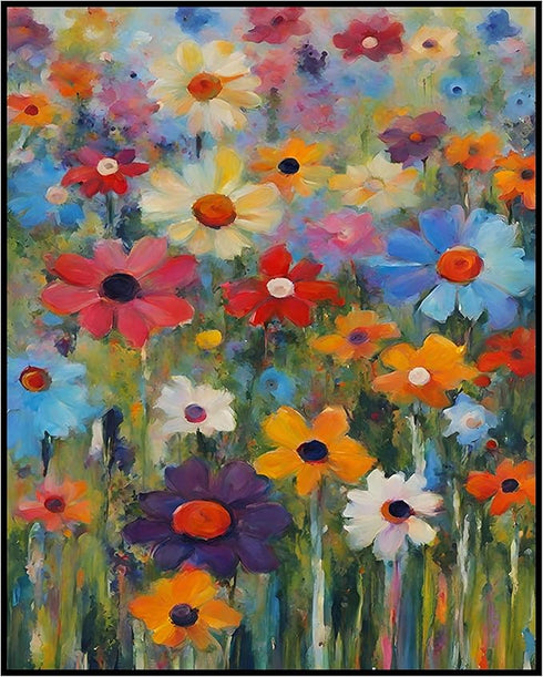 Posterizer 1 pcs-floral- plants design for nature lovers-oil painting style 13-Floral & Botanical Art-Landscape & Nature Art-Decor for Home & Offi...