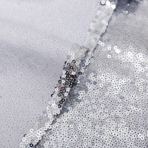 Christmas Tree Skirt Silver 48 Inch Round Tree Skirt Sequin Christmas Tree Skirt for Christmas Decoration...