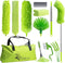 Dusters for Cleaning, Duster with 81 inch Extension Pole for Cleaning High Ceiling Fan, High Window, Sofa, Cobweb Duster for High Corner, 11 PCS M...