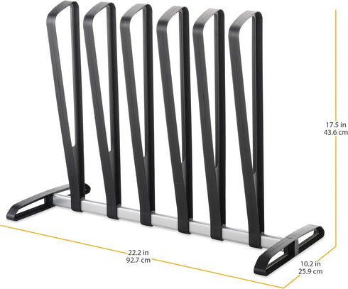 Whitmor 3 Pair Boot Rack - Adjustable Heavy Duty Frame - Black...