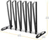 Whitmor 3 Pair Boot Rack - Adjustable Heavy Duty Frame - Black...