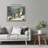 Posterizer 1 pcs-snow leopard in a wintery nature-oil painting style 3-Art for Animal Lovers-Landscape & Nature Art-Decor for Home & Office- unfra...