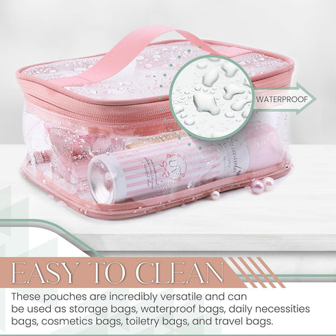 Travel Toiletry Bag, Waterproof, 2 Pack...