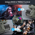 LENCENT FM Bluetooth 5.3 Transmitter for Car, Adjustable Treble and Bass Sound Music Player, Bluetooth Car Adapter for Hands Free Calls, Supports ...