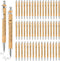 Bible Verse Pens Bamboo Christian Pen Wooden Retractable Bible Pen 1 mm Inspirational Quotes Ballpoint Pen Motivational Pen Bulk for Women Men Off...