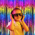 2 Packs Rainbow Party Decorations, Rainbow Foil Fringe Curtain Neon Backdrop Metallic Tinsel Photo Booth Props for Birthday Gay Pride Day Bachelor...