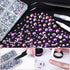 Hotfix Rhinestones, Cridoz 6040Pcs Hot Fix Rhinestones Crystal AB Stud with Tweezers and Rhinestone Picker Tool Pens for Bedazzler Crafts on Fabri...
