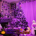 SANJICHA Purple Extra-Long 66FT 200 LED Halloween Lights for Indoor/Outdoor, Super Bright 8 Lighting Modes Plug in String Lights for Halloween Dec...