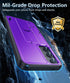 FNTCASE for Samsung Galaxy S23-FE Case: Military Grade Drop & Shock Protection Cell Phone Cover with Kickstand | Heavy Duty Rugged Phonecase Prote...