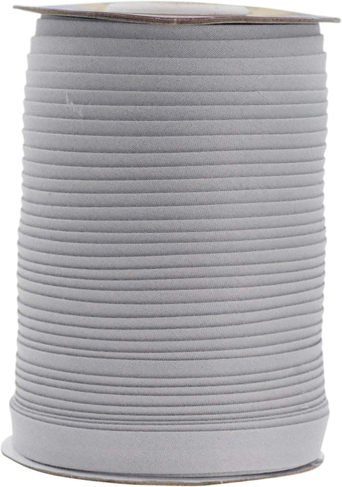 Mandala Crafts Double Fold Bias Tape for Sewing - 55 Yds Gray Bias Tape Double Fold 1/2 Inch Hem Quilt Binding Gray Seam Binding Tape - Fabric Pip...