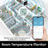 Geeni Smart Temperature and Humidity Monitor Sensor - Indoor Wireless WiFi Thermometer Hygrometer for House, Alexa, Google Home App Controlled, Ba...