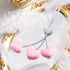 Frienda Bling Heart Diamond Car Accessories for Women, Crystal Car Rear View Mirror Charms Car Decoration Valentine's Day Gifts Lucky Hanging Inte...