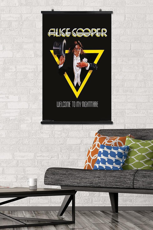 Trends International Alice Cooper - Welcome Wall Poster, 22.375" x 34", Premium Poster & Clip Bundle...