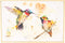 Demdaco Big Sky Carver The Lovebirds Hummingbirds Wall Art...