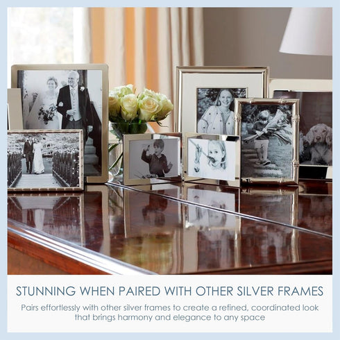 Addison Ross, Photo Frame, 5x7, Silver Plate Bamboo, 5 x 7 Inches...