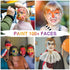 Face Painting Kit For Kids Party,32 Colors Professional Oil Face&Body Paint Kit with 10 Brushes 4 Reusable Face Stencils,2 Glitters and 2 Sponges ...