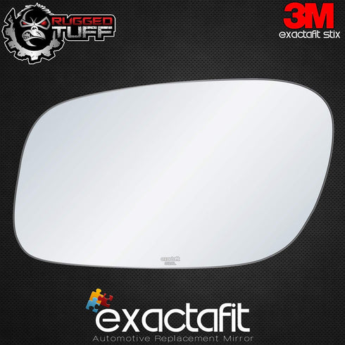 exactafit 8128L Driver Side Mirror Glass Replacement Repair Compatible With 1998-2011 Lincoln Town Car...