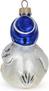 Mother Goose with Ducklings Glass Christmas Ornament...