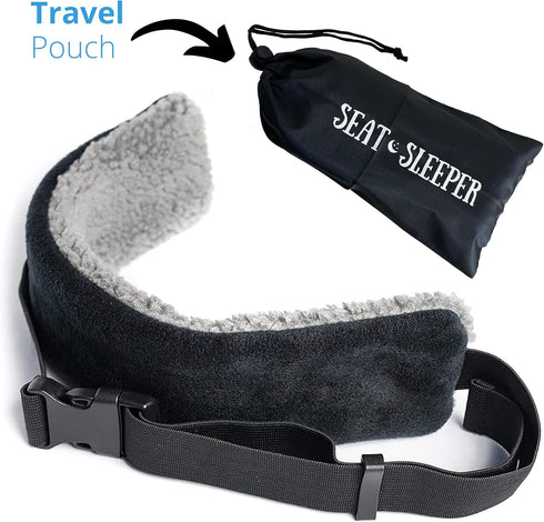 Travel Pillow Alternative Stops Bobbing | Airplane Head Straps and Car Support Band | Great on Travel Upright | Super Comfy Neck Support | Small &...
