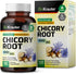 BIO KRAUTER Chicory Fiber Supplement - 1200 mg Strength - 100 Count - Chicory Root Powder - Inulin Capsules for Digestive Support - Vegan...