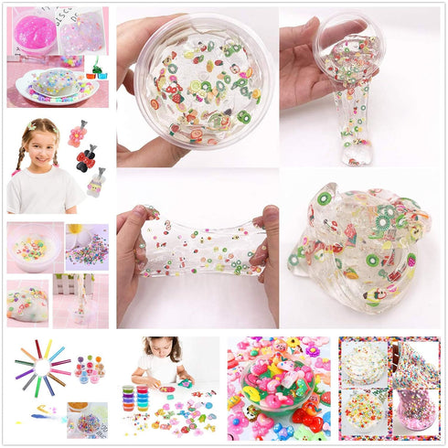 100g Resin Flatbacks Slime Accessories Clay Sprinkles Decoration for Charms Filler DIY Supplies Fake Candy Chocolate Cake Dessert Mud Particles To...