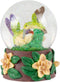 Elanze Designs Flitting Hummingbirds and Magnolia Flowers Tabletop Figurine 100MM Sturdy Wind Up Musical Glitter Water Snow Globe Plays Song Waltz...