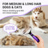 MIU COLOR Pet Grooming Brush, 2 Sided Undercoat Rake for Dogs & Cats, Professional Deshedding Brush and Dematting Tool, Effective Removing Knots, ...