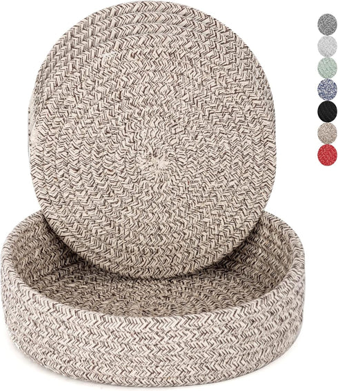 Trivets for Hot Dishes, Pots and Pans, Hot Pads with Storage Basket, Pot Holders for Kitchen, Heat Resistant Mat Protect Counter Home Essentials, ...