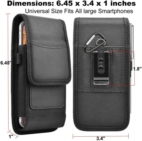 Takfox Phone Holster for Samsung Galaxy S24 Ultra S23 Plus S22 S21 FE S20 Note 20+,A03S A15 A54 A23 A12 A13 A14,iPhone 15 Pro Max Nylon Cell Phone...