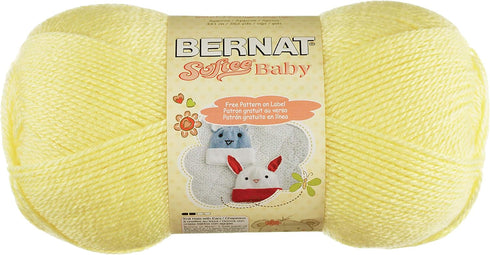 Bernat Softee Baby Yarn, 5 oz, Gauge 3 Light, Lemon...
