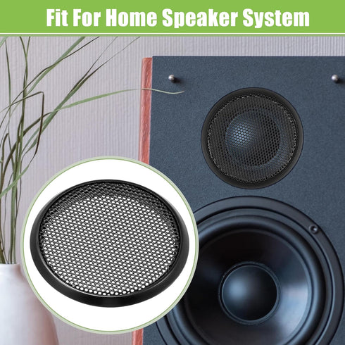 ACROPIX Universal 1.5" Car Speaker Grills Cover Mesh Round 1.5 Inch Audio Speaker Subwoofer Guard Protector Case Iron Black - Pack of 1...