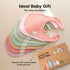 8-Pack Organic Baby Bibs for Baby Girls, Baby Boys - Cotton Cloth Baby Boy Bibs, Baby Girl Bibs for Drooling and Teething, Absorbent Drool Bibs fo...