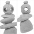 GANAZONO Zen Stones Handmade Rocks Statues Bonsai River Stone Rock Sculpture Stacked Stone Figure for Office Relaxing Yoga Meditation Fish Tank Fa...