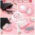 Weewooday 4 Pcs Mesh Makeup Bag Mesh Cosmetic Bag Travel Toiletry Bag Pouch with Zipper Mini Portable Makeup Cosmetic Travel Toiletry Purse Bag fo...
