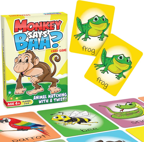 Monkey Says Baa? Animal Matching Game for Kids Ages 4+, Play Traditional Matching or Match to Mimicked Animal Sounds...