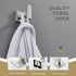 Angle Simple Bathroom Towel Hook, SUS304 Stainless Steel Single Shower Towel Hanger for Wall, Kitchen Cabinet Closet Coat Robe Holder Wall Mounted...