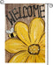 AVOIN colorlife Bee Sunflower Spring Summer Garden Flag 12x18 Inch Double Sided Outside, Welcome Wood Grain Yard Outdoor Flag...