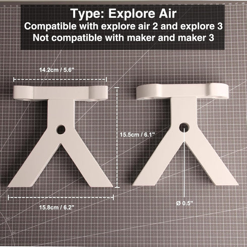 LOPASA Stand Legs Compatible with Cricut Explore Air 2/ Explore 3 Machine, Accessories, Supplies, and Tools Storage, Craft Organization(Explore Se...