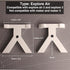 LOPASA Stand Legs Compatible with Cricut Explore Air 2/ Explore 3 Machine, Accessories, Supplies, and Tools Storage, Craft Organization(Explore Se...